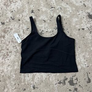 TNA Aritzia Black Butter Core Tank Size Medium NWT